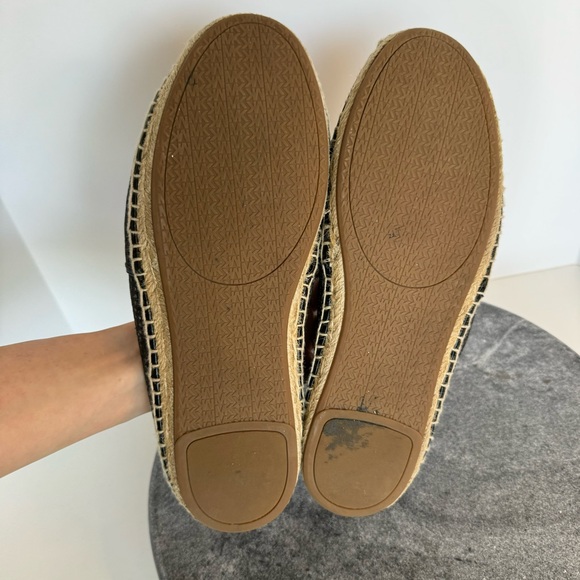 Michael Kors Black Mesh Espadrille Flats Shoes 9 - Picture 10 of 13